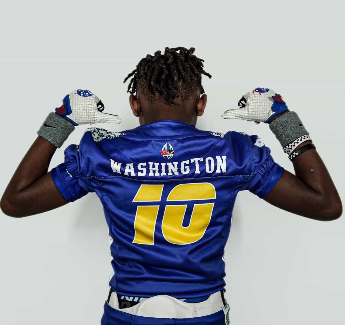 Tri County Allstars athlete wearing jersey number 10